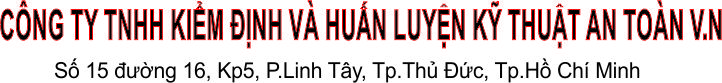 CÔNG TY TNHH KIỂM ĐỊNH VÀ HUẤN LUYỆN KỸ THUẬT AN TOÀN V.N